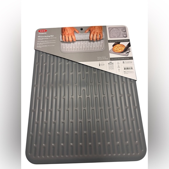 OXO Silicone Drying Mat - Dark Gray - Picture 3 of 6